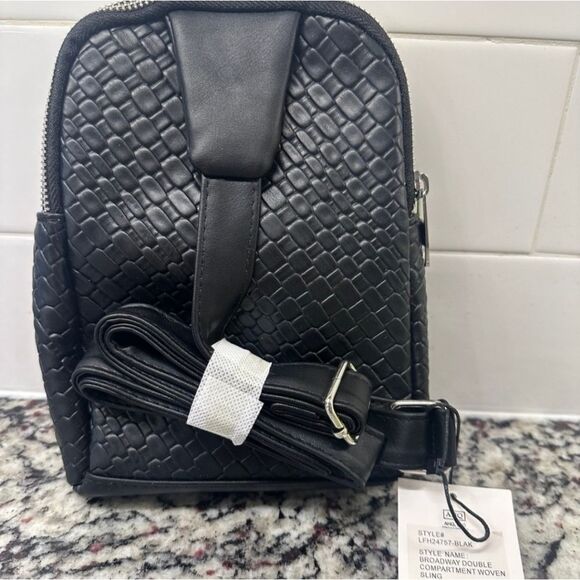 Black Woven Slingbag